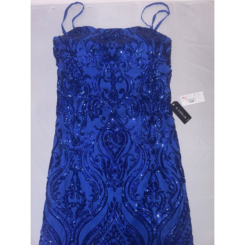 NWT B. Darlin Pattern Sequin Bow Back Bodycon Dress Plus Size Juniors Size 21W - Picture 7 of 13